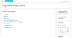 Desktop Screenshot of moodle.wayland.org