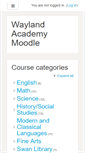 Mobile Screenshot of moodle.wayland.org